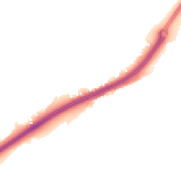 Night-time road noise heatmap for ME3 8LJ