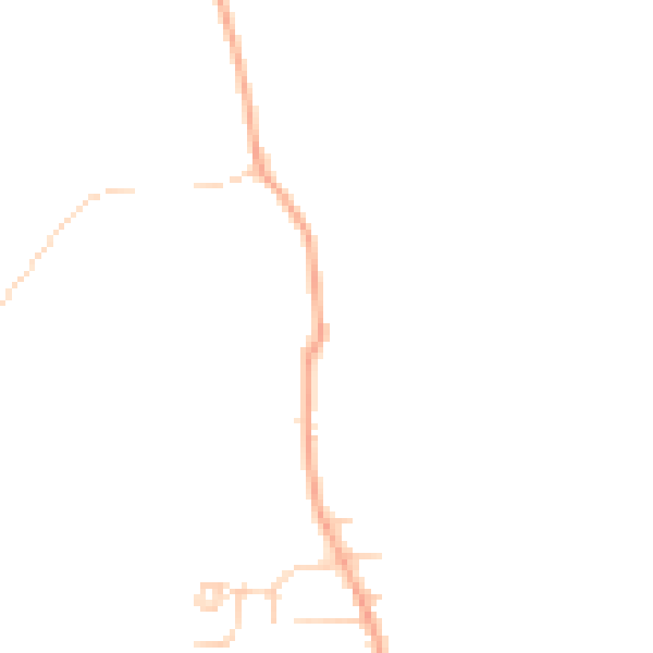 Daytime road noise heatmap for ME3 8NE