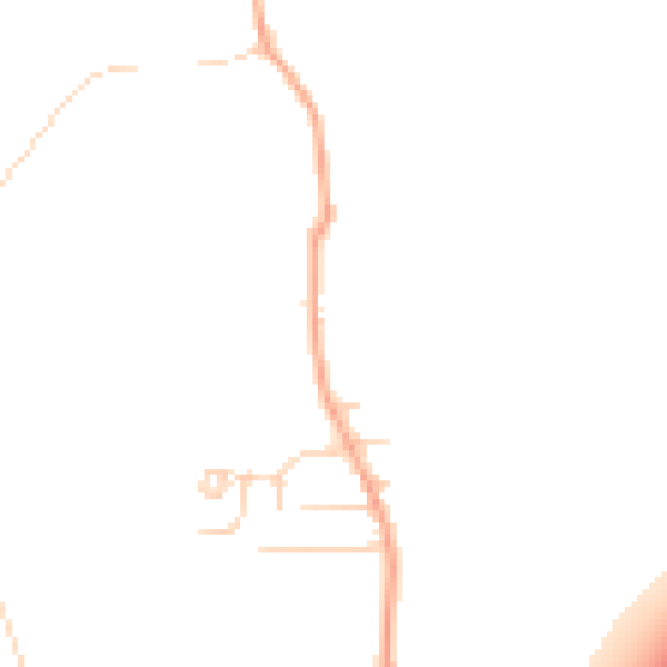 Daytime road noise heatmap for ME3 8NS