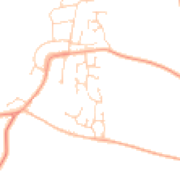 Daytime road noise heatmap for ME3 8PZ