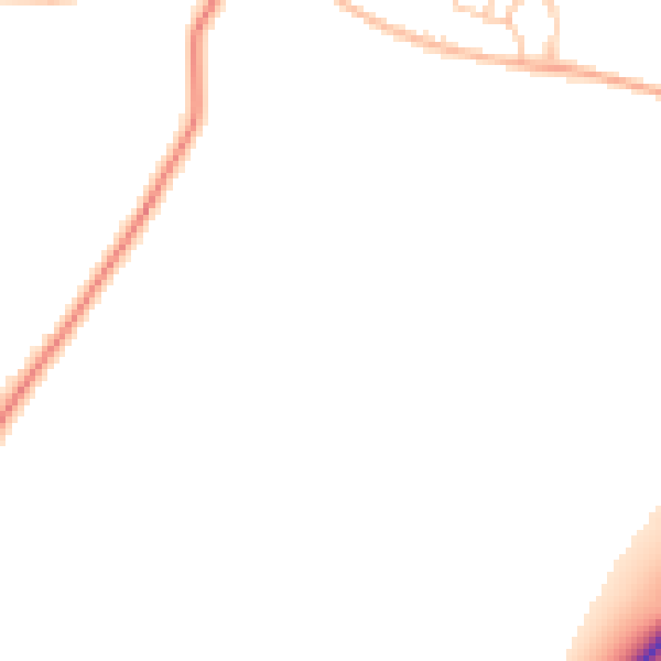 Daytime road noise heatmap for ME3 8QH
