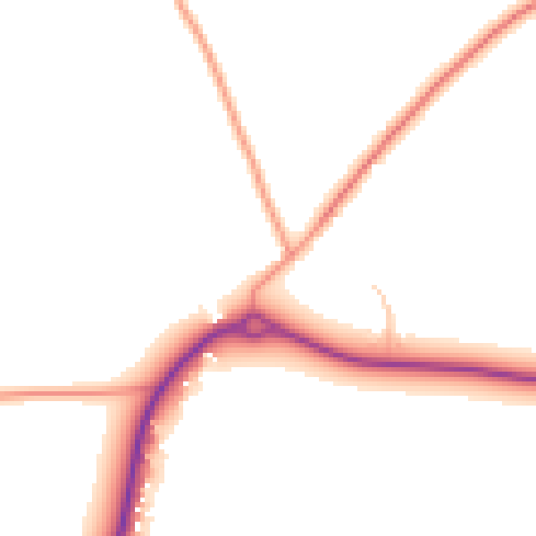 Daytime road noise heatmap for ME3 8QT