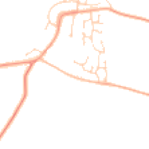 Daytime road noise heatmap for ME3 8SN