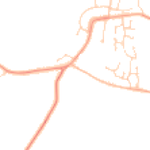 Daytime road noise heatmap for ME3 8SS