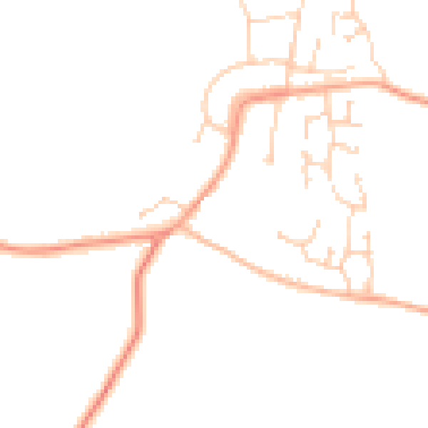 Daytime road noise heatmap for ME3 8SY