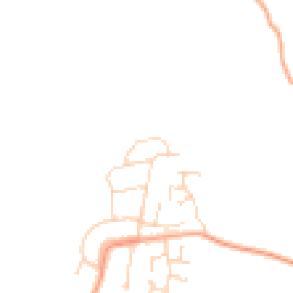 Daytime road noise heatmap for ME3 8TJ