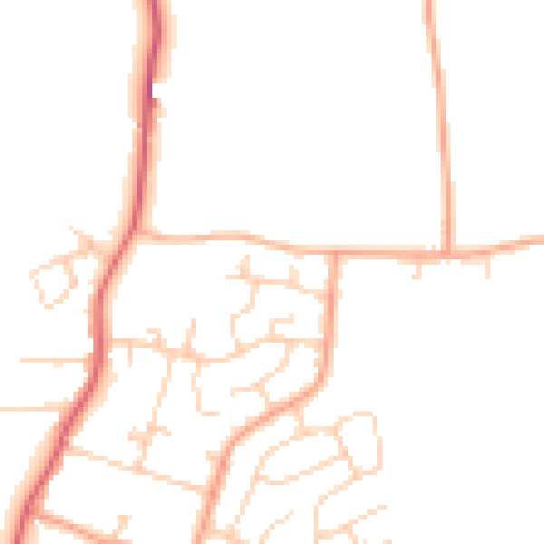 Daytime road noise heatmap for ME3 8UL