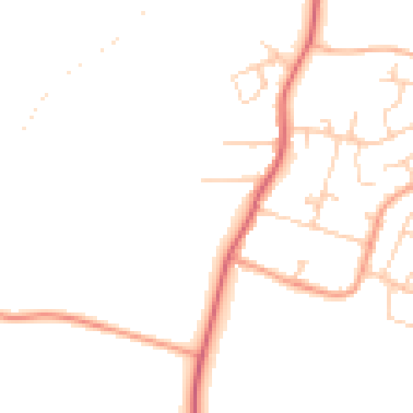 Daytime road noise heatmap for ME3 8UN
