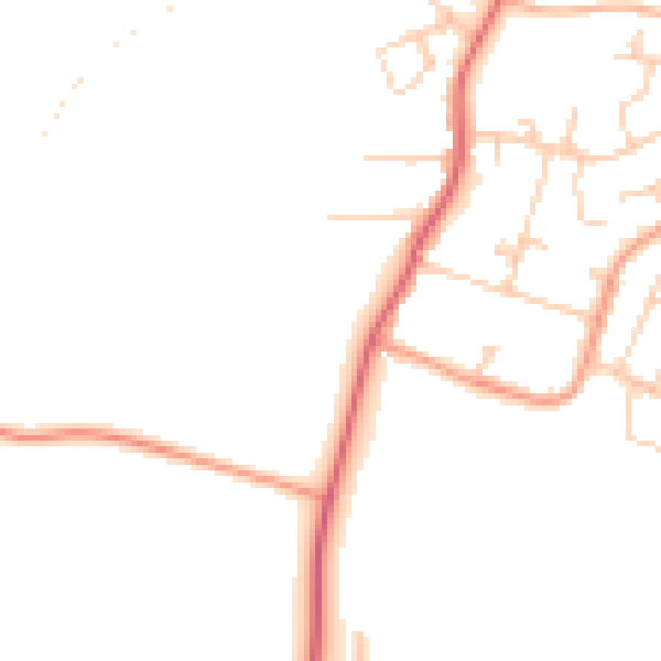 Daytime road noise heatmap for ME3 8UP