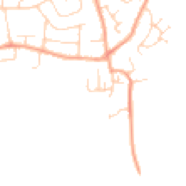 Daytime road noise heatmap for ME3 9AN
