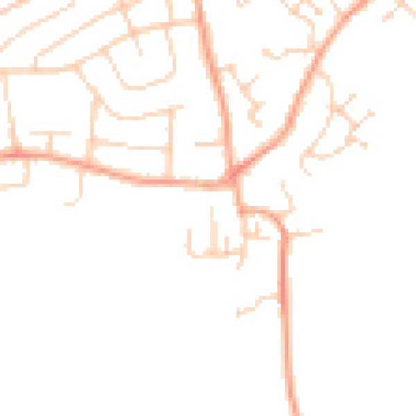 Daytime road noise heatmap for ME3 9AR