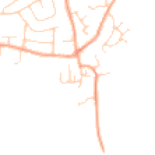 Daytime road noise heatmap for ME3 9AT