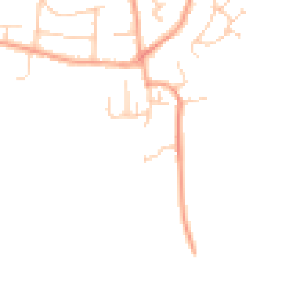 Daytime road noise heatmap for ME3 9AY