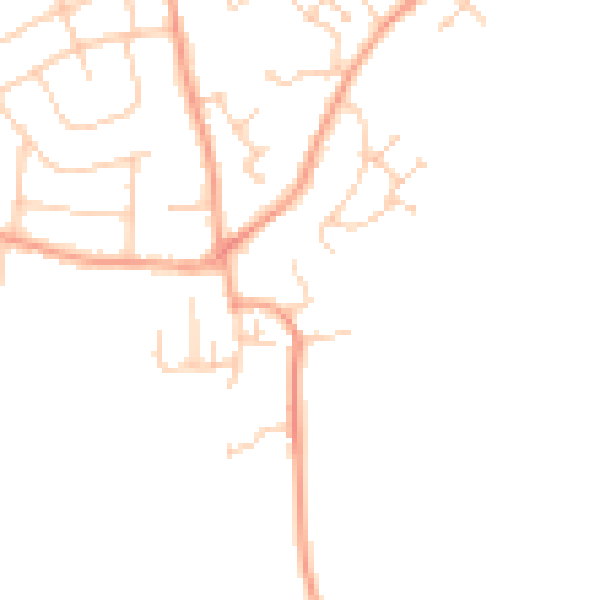 Daytime road noise heatmap for ME3 9BA