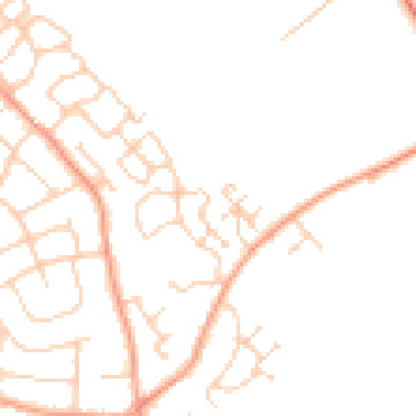 Daytime road noise heatmap for ME3 9FB