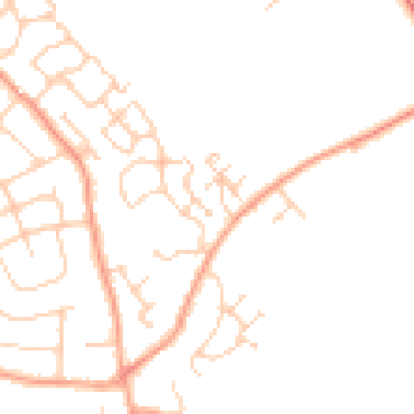 Daytime road noise heatmap for ME3 9FD