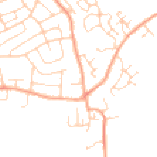 Daytime road noise heatmap for ME3 9FG