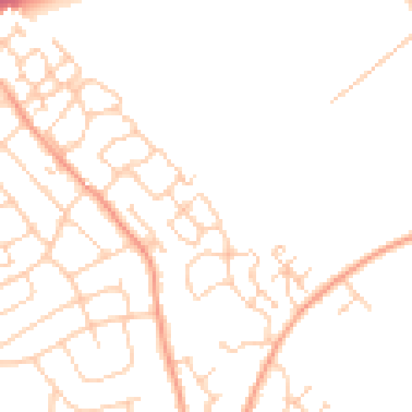 Daytime road noise heatmap for ME3 9GE
