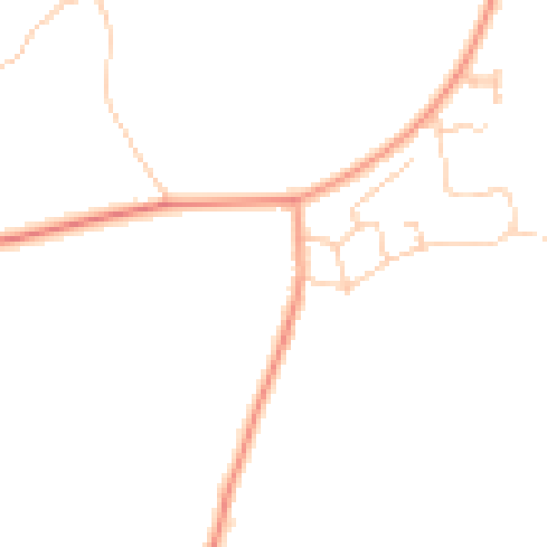 Daytime road noise heatmap for ME3 9NH