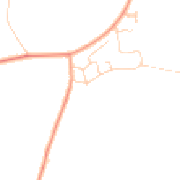Daytime road noise heatmap for ME3 9NU