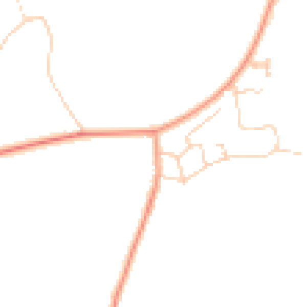 Daytime road noise heatmap for ME3 9PF