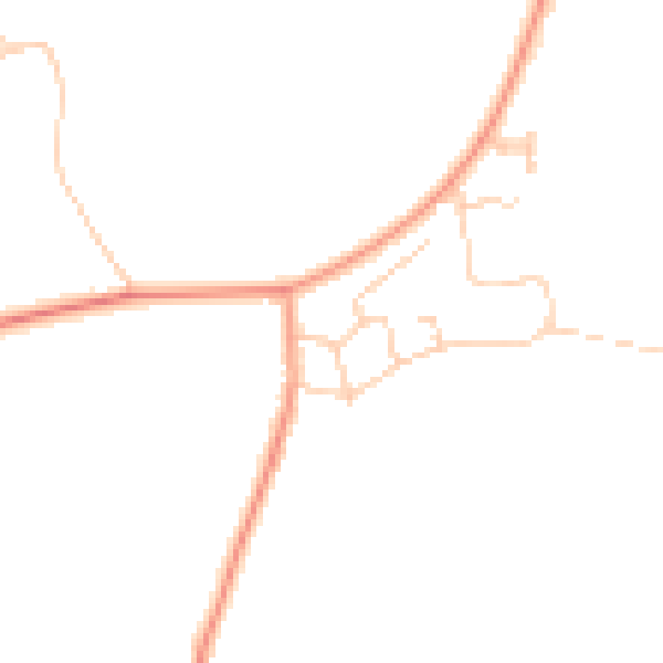 Daytime road noise heatmap for ME3 9PQ