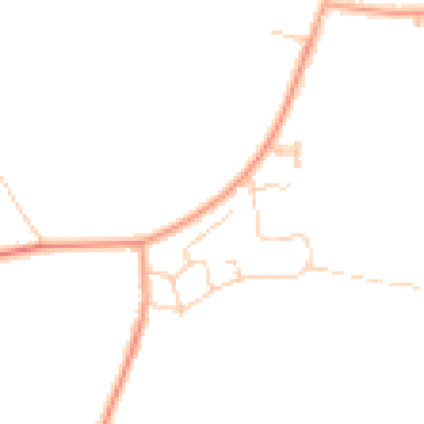 Daytime road noise heatmap for ME3 9PZ
