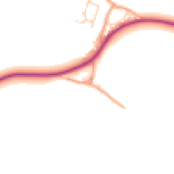 Daytime road noise heatmap for ME3 9RR