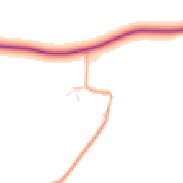 Daytime road noise heatmap for ME3 9RU