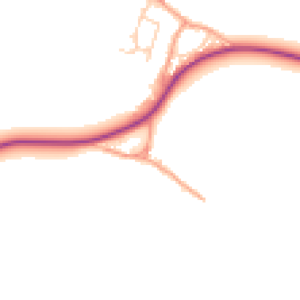 Daytime road noise heatmap for ME3 9RW