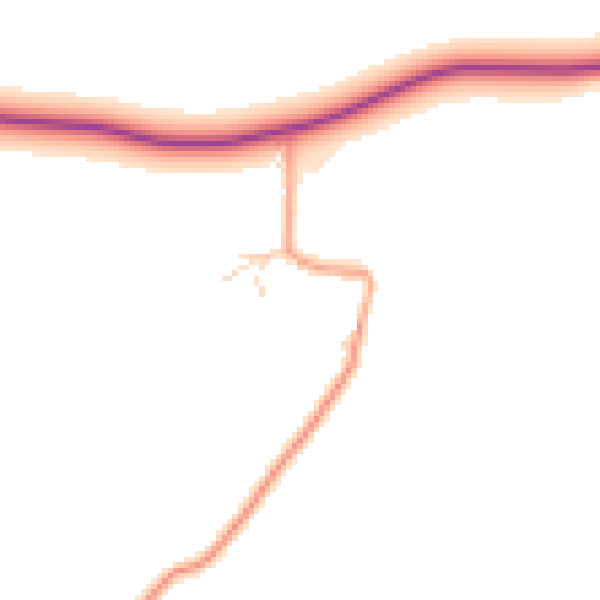 Daytime road noise heatmap for ME3 9RX