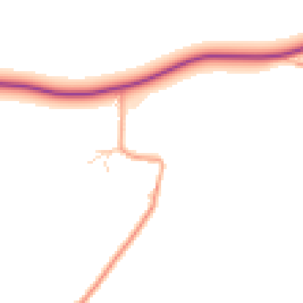 Daytime road noise heatmap for ME3 9SA