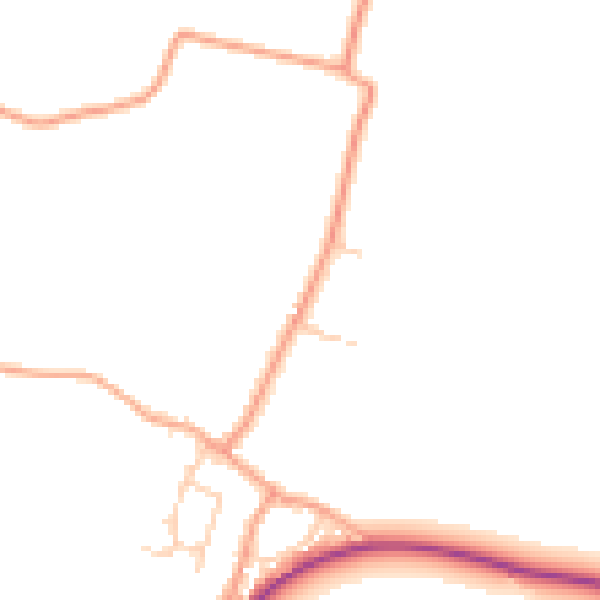 Daytime road noise heatmap for ME3 9SN