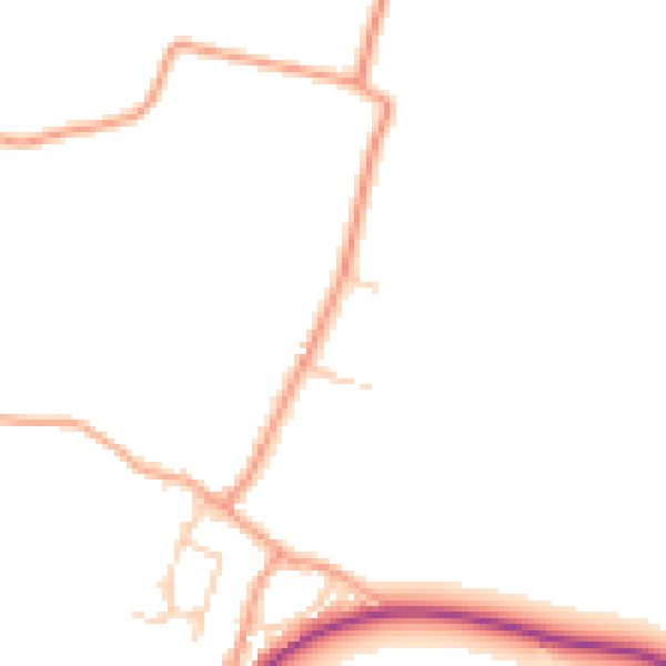 Daytime road noise heatmap for ME3 9SP