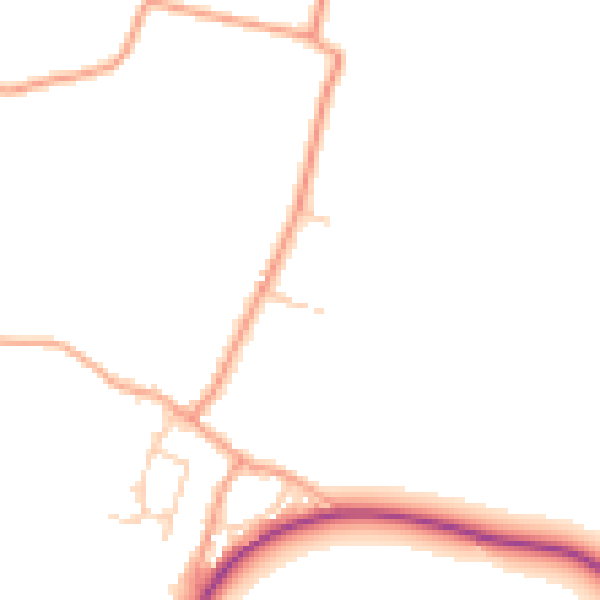 Daytime road noise heatmap for ME3 9SR