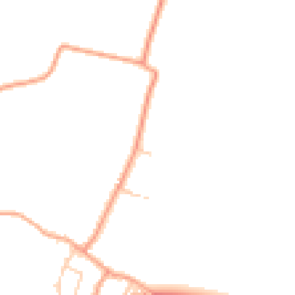 Daytime road noise heatmap for ME3 9SW