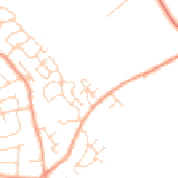 Daytime road noise heatmap for ME3 9US