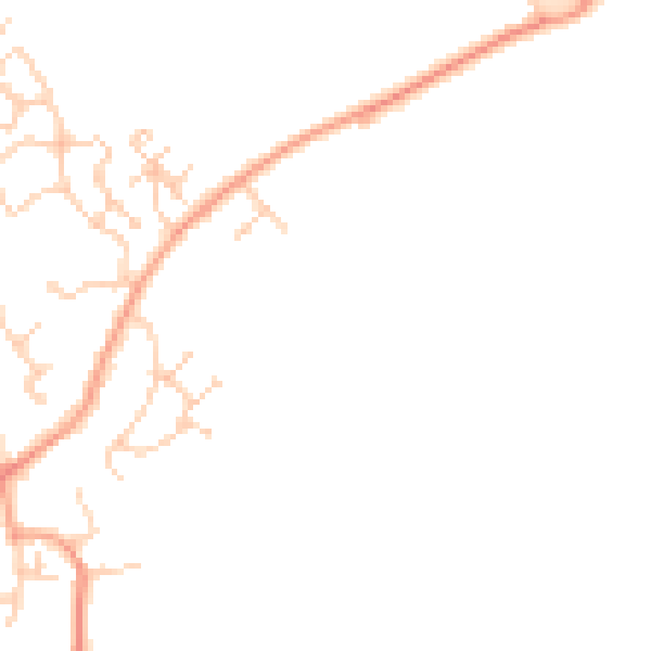 Daytime road noise heatmap for ME3 9UY