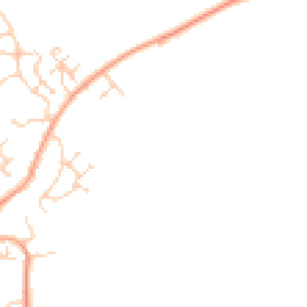 Daytime road noise heatmap for ME3 9XW