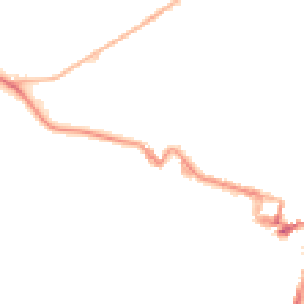 Night-time road noise heatmap for ME7 1BB