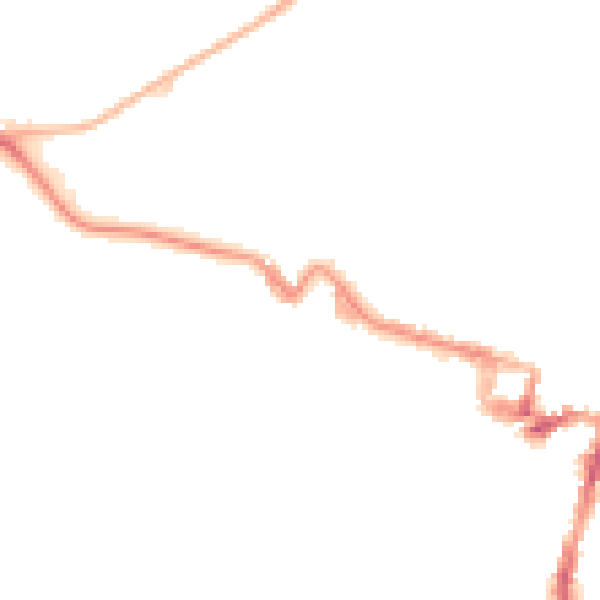 Night-time road noise heatmap for ME7 1BD