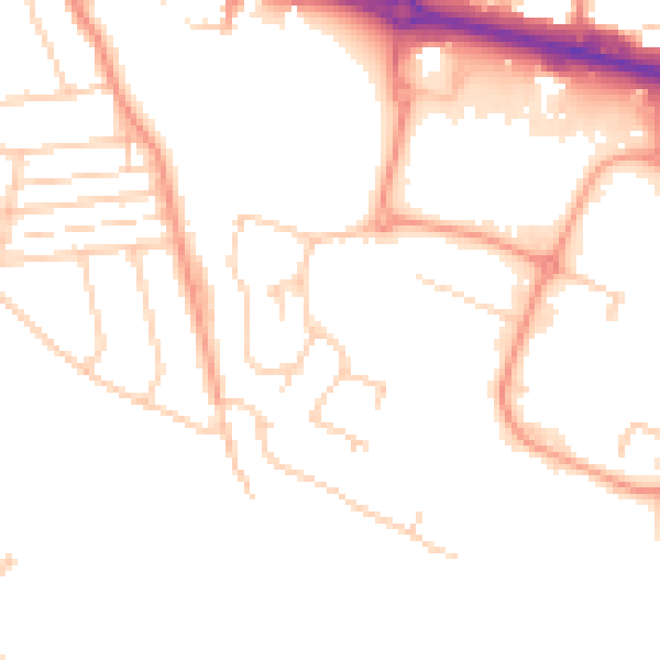 Daytime road noise heatmap for ME7 3EG