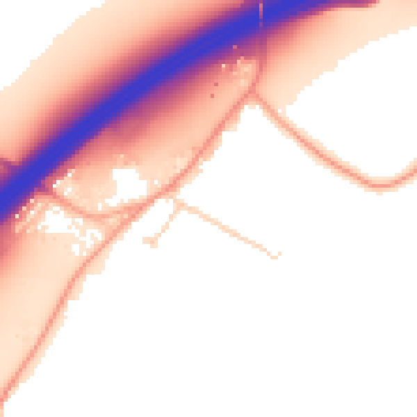 Daytime road noise heatmap for ME7 3JZ