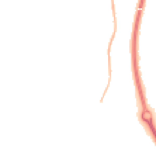 Night-time road noise heatmap for ME7 3RZ
