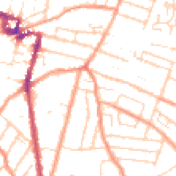 Daytime road noise heatmap for ME7 4HT