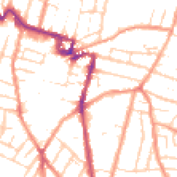 Daytime road noise heatmap for ME7 4LA