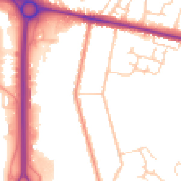 Daytime road noise heatmap for ME8 0AD