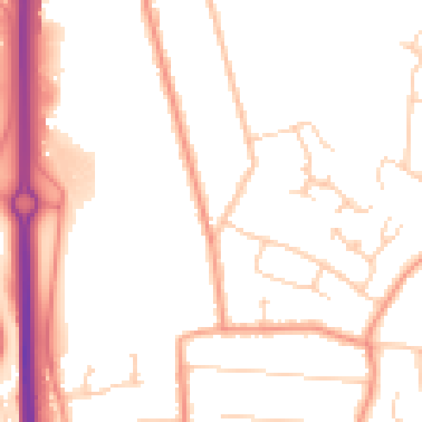 Daytime road noise heatmap for ME8 0AH