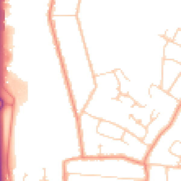 Daytime road noise heatmap for ME8 0AL