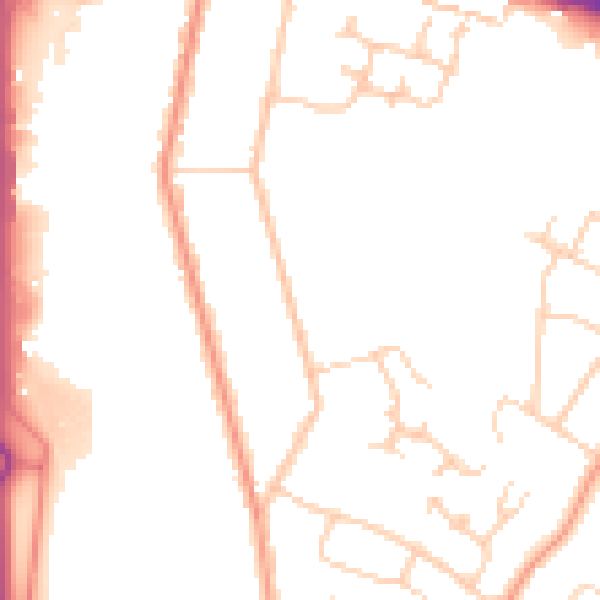 Daytime road noise heatmap for ME8 0AN